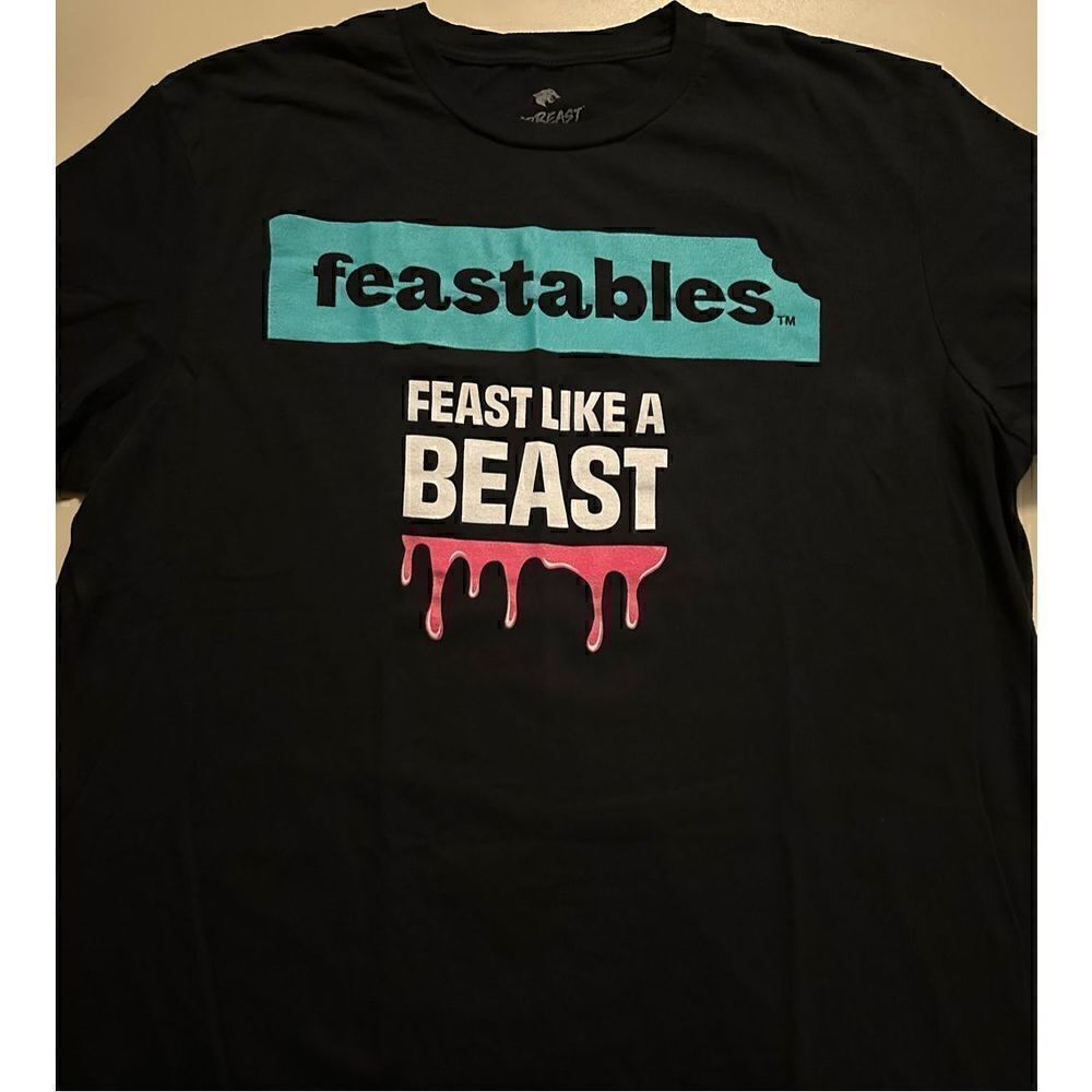 MR BEAST FEASTABLES BAR T SHIRT Feast Like A Beast Adult Mens Size Large